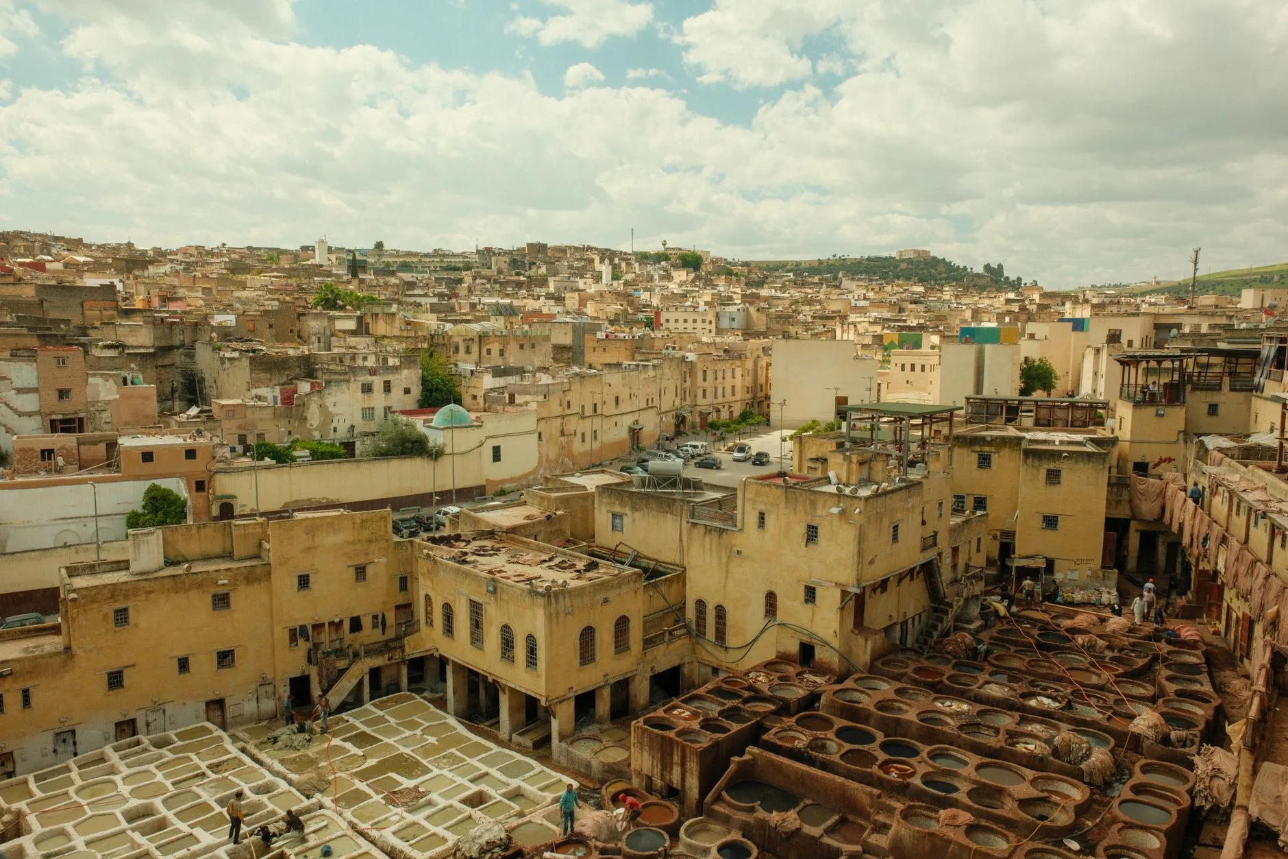 Vue sur la médina de Fès et ses toits